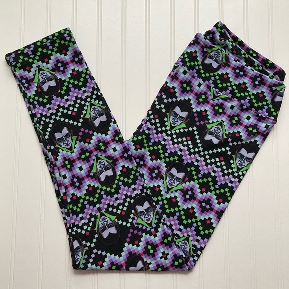 NWT LuLaRoe TC leggings Halloween purple vampire Dracula Whimsygoth witchy - Picture 1 of 4